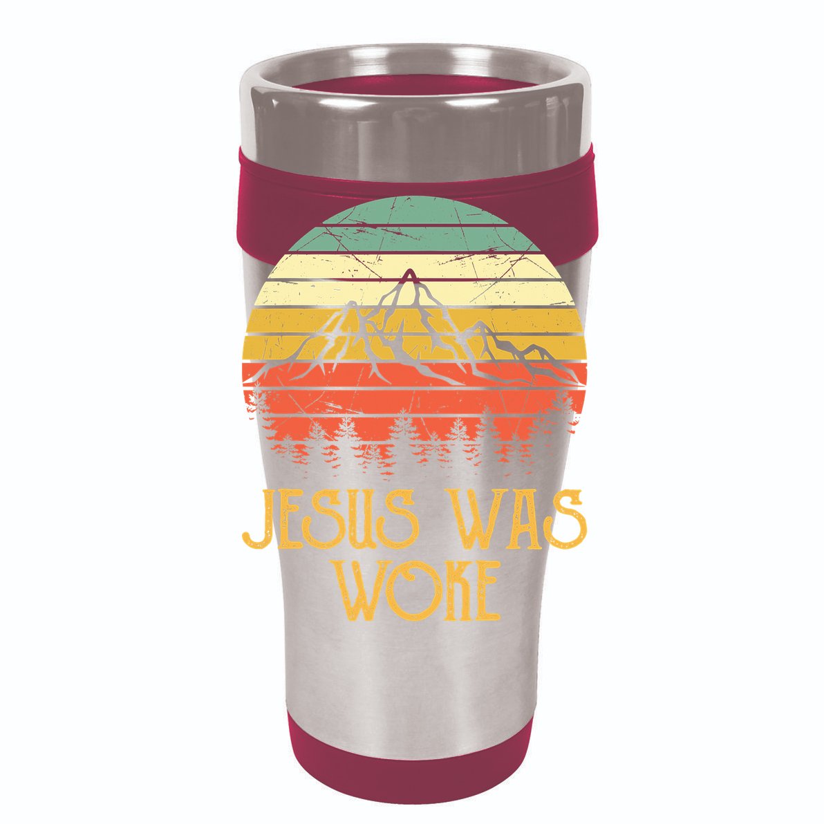 Liberal Democrat Jesus Was Woke Christian Womens T-Shirt