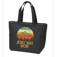 Liberal Democrat Jesus Was Woke Christian Zip Tote Bag
