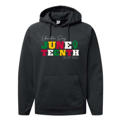 Liberation Day Juneteenth Commemoration Performance Fleece Hoodie