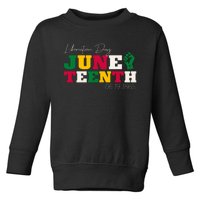 Liberation Day Juneteenth Commemoration Toddler Sweatshirt