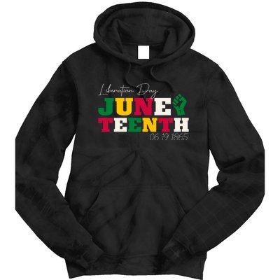 Liberation Day Juneteenth Commemoration Tie Dye Hoodie