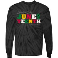 Liberation Day Juneteenth Commemoration Tie-Dye Long Sleeve Shirt