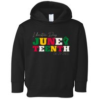 Liberation Day Juneteenth Commemoration Toddler Hoodie