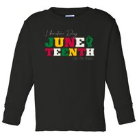 Liberation Day Juneteenth Commemoration Toddler Long Sleeve Shirt