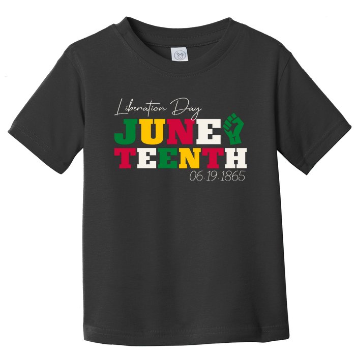 Liberation Day Juneteenth Commemoration Toddler T-Shirt