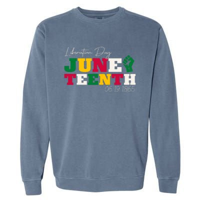 Liberation Day Juneteenth Commemoration Garment-Dyed Sweatshirt