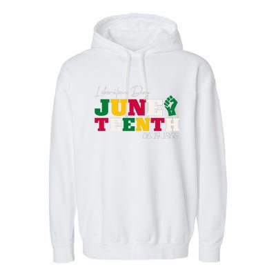 Liberation Day Juneteenth Commemoration Garment-Dyed Fleece Hoodie