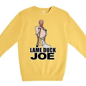 Lame Duck Joe Biden Funny Premium Crewneck Sweatshirt