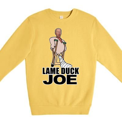 Lame Duck Joe Biden Funny Premium Crewneck Sweatshirt