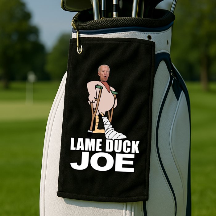 Lame Duck Joe Biden Funny Golf Towel