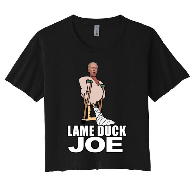 Lame Duck Joe Biden Funny Crop Top