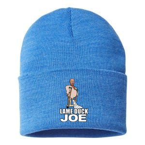 Lame Duck Joe Biden Funny Sustainable Knit Beanie