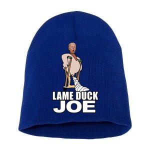 Lame Duck Joe Biden Funny Short Acrylic Beanie