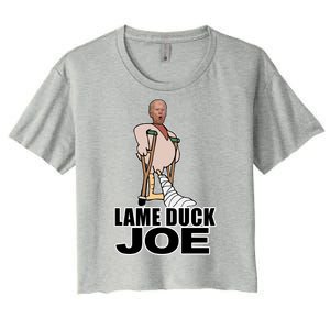 Lame Duck Joe Biden Funny Women's Crop Top Tee