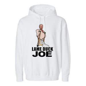 Lame Duck Joe Biden Funny Garment-Dyed Fleece Hoodie