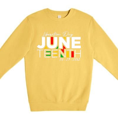 Liberation Day Juneteenth 6 19 1985 Premium Crewneck Sweatshirt