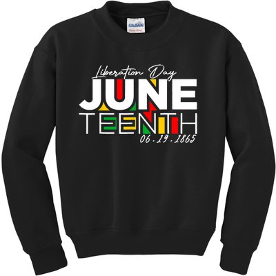 Liberation Day Juneteenth 6 19 1985 Kids Sweatshirt