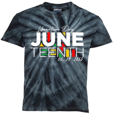 Liberation Day Juneteenth 6 19 1985 Kids Tie-Dye T-Shirt