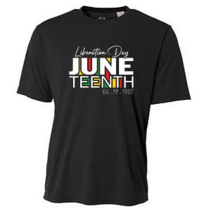 Liberation Day Juneteenth 1865 Black Freedom African Flag Gift African Pride Cooling Performance Crew T-Shirt