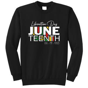 Liberation Day Juneteenth 1865 Black Freedom African Flag Gift African Pride Sweatshirt