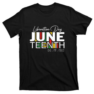 Liberation Day Juneteenth 1865 Black Freedom African Flag Gift African Pride T-Shirt