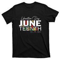 Liberation Day Juneteenth 1865 Black Freedom African Flag Gift African Pride T-Shirt