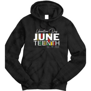 Liberation Day Juneteenth 1865 Black Freedom African Flag Gift African Pride Tie Dye Hoodie