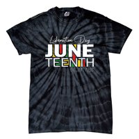 Liberation Day Juneteenth 1865 Black Freedom African Flag Gift African Pride Tie-Dye T-Shirt