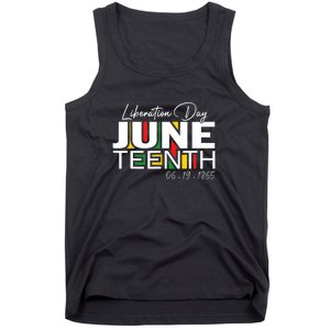 Liberation Day Juneteenth 1865 Black Freedom African Flag Gift African Pride Tank Top