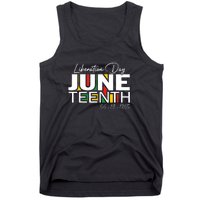 Liberation Day Juneteenth 1865 Black Freedom African Flag Gift African Pride Tank Top