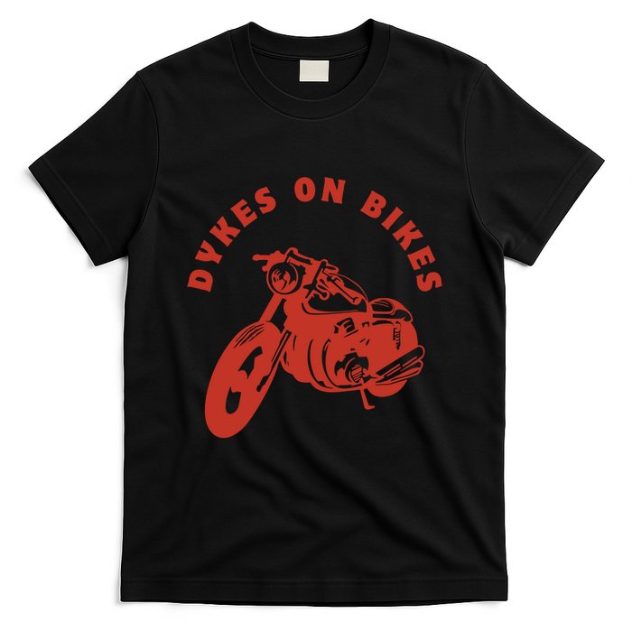 Lesbian D Kes On Bikes Lesbian History Pride T-Shirt