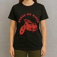 Lesbian D Kes On Bikes Lesbian History Pride T-Shirt