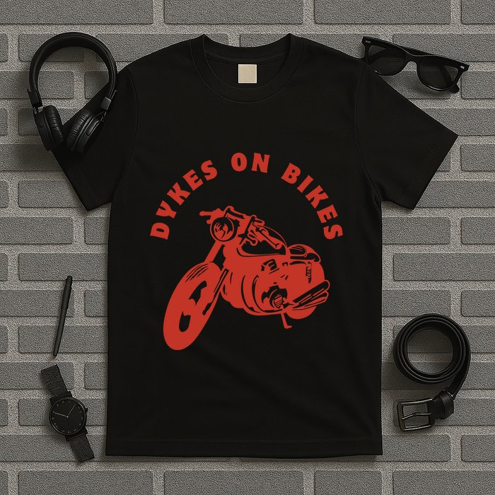 Lesbian D Kes On Bikes Lesbian History Pride T-Shirt