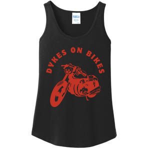 Lesbian D Kes On Bikes Lesbian History Pride Ladies Essential Tank