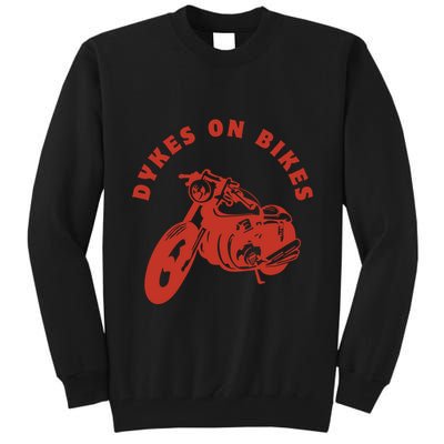 Lesbian D Kes On Bikes Lesbian History Pride Tall Sweatshirt