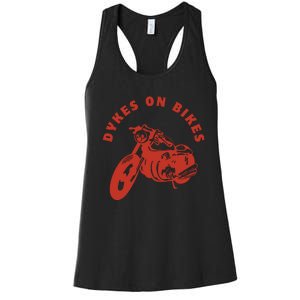 Lesbian D Kes On Bikes Lesbian History Pride Women's Racerback Tank