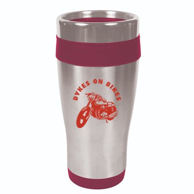 Lesbian D Kes On Bikes Lesbian History Pride 16oz Travel Tumbler