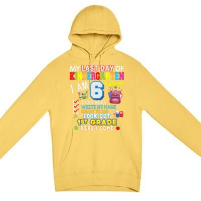 Last Day Kindergarten 1st Grade Here We Come Graduation For Kid Premium Pullover Hoodie