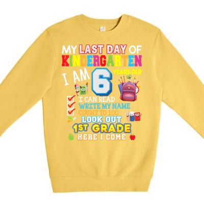 Last Day Kindergarten 1st Grade Here We Come Graduation For Kid Premium Crewneck Sweatshirt