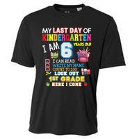 Last Day Kindergarten 1st Grade Here We Come Graduation For Kid Cooling Performance Crew T-Shirt