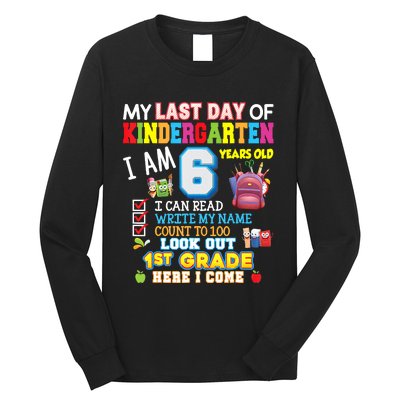 Last Day Kindergarten 1st Grade Here We Come Graduation For Kid Long Sleeve Shirt