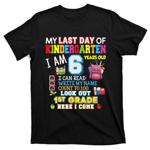 Last Day Kindergarten 1st Grade Here We Come Graduation For Kid T-Shirt