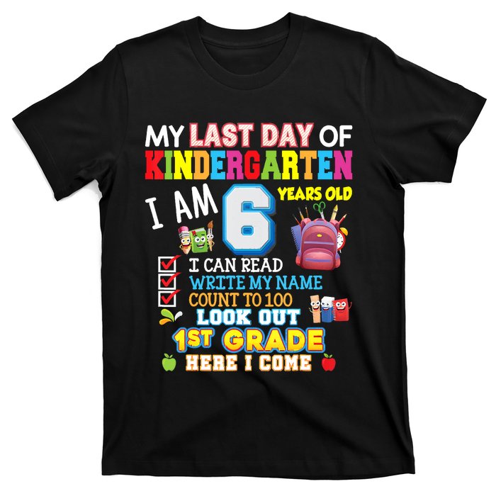 Last Day Kindergarten 1st Grade Here We Come Graduation For Kid T-Shirt