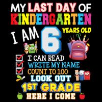 Last Day Kindergarten 1st Grade Here We Come Graduation For Kid V-Neck T-Shirt