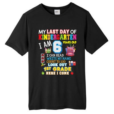 Last Day Kindergarten 1st Grade Here We Come Graduation For Kid Tall Fusion ChromaSoft Performance T-Shirt