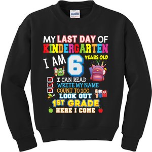 Last Day Kindergarten 1st Grade Here We Come Graduation For Kid Kids Sweatshirt