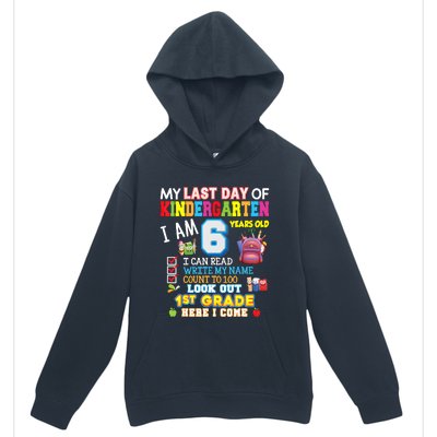 Last Day Kindergarten 1st Grade Here We Come Graduation For Kid Urban Pullover Hoodie