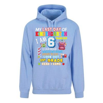 Last Day Kindergarten 1st Grade Here We Come Graduation For Kid Unisex Surf Hoodie