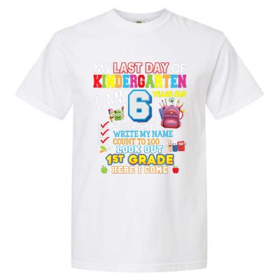 Last Day Kindergarten 1st Grade Here We Come Graduation For Kid Garment-Dyed Heavyweight T-Shirt