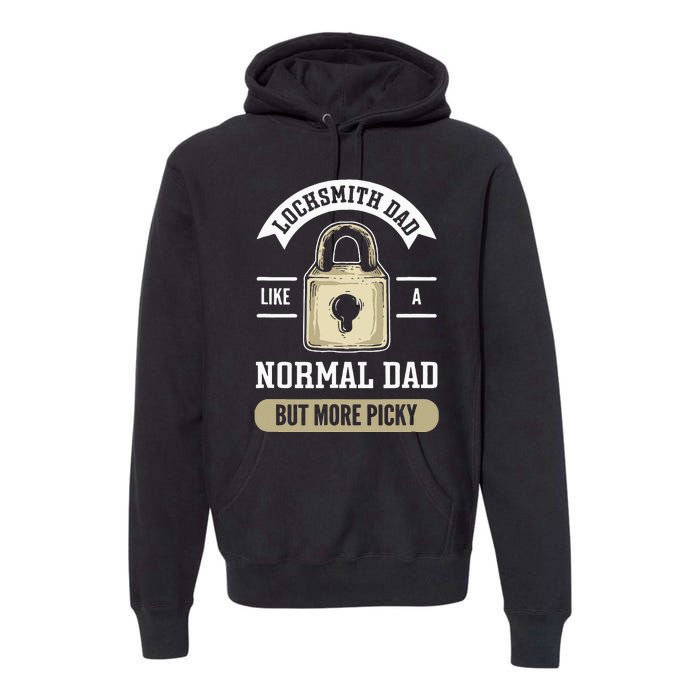 Locksmith Dad. Lock Picking. Locksmith Premium Hoodie